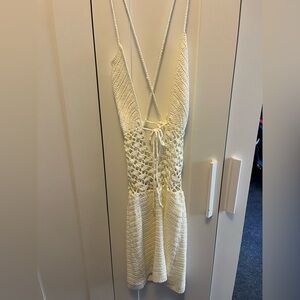 Tiger Mist Ivory Crochet dress